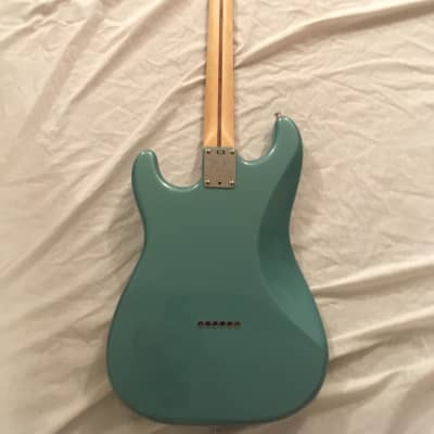 Custom Tom Delonge Teal Green Metallic Fender Stratocaster Hardtail w/ Case image 3