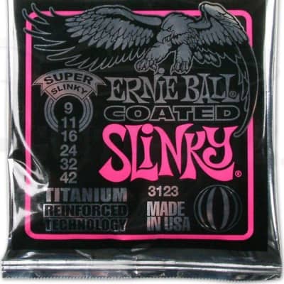 Ernie Ball 3123 (9-42) Coated Super Slinky Guitar Strings image 2