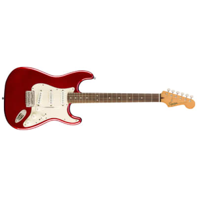Squier Classic Vibe '60s Stratocaster® Electric Guitar, Indian Laurel Fingerboard, Candy Apple Red, 0374010509