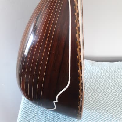 Washburn Bowl Back Mandolin, 26 Ribs, 1880-1920, Ornate, Tooled Leather OHSC image 14