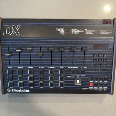 Oberheim DX 6-Voice Drum Machine 1982 - Blue with Wood Sides