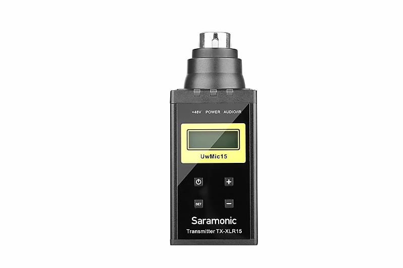 Saramonic UwMic15B (SR-XLR15+RX15) Wireless Microphone Transmitter and  Receiver System for Using XLR Microphone With DSLR Camera,  Camcorder,Portable