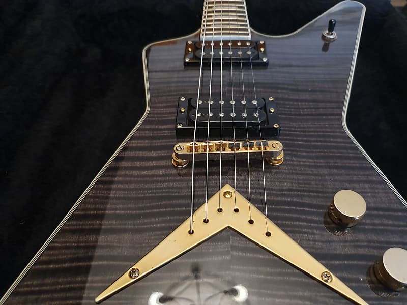 RARE Dean Limited Edition Black Gold ML Trans Black AAA