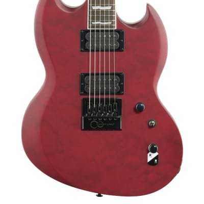 ESP LTD Viper 1000 EverTune Electric Guitar See Thru Black Cherry image 3