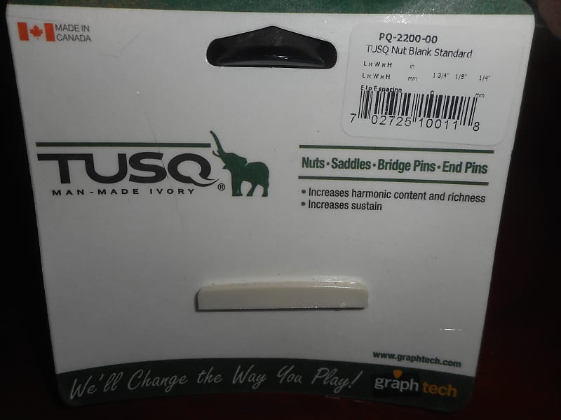 Graph Tech TUSQ 1/8" Nut Blank For Fender Guitar Or Bass - PQ-2200-00 image 1