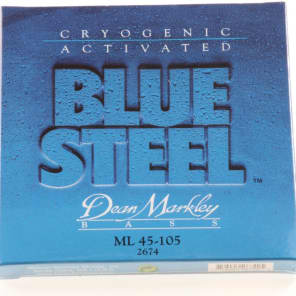Dean Markley 2674 Blue Steel Bass Guitar Strings - .045-.105 Medium Light image 3