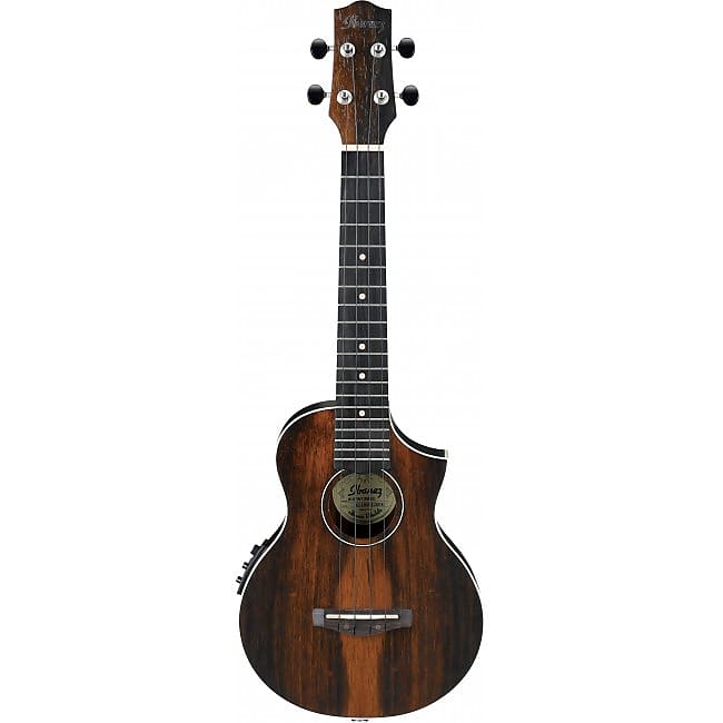 IBANEZ UEW13MEE-DBO Concert Elektro-Akustik-Ukulele, dark brown open pore image 1