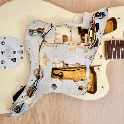 1959 Fender Jazzmaster Vintage Pre-CBS Offset Electric Guitar Olympic White w/ Case image 19
