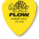Dunlop 558P.73 Tortex® Flow® Pick .73mm, 12 Pack - Yellow