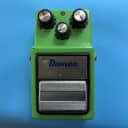 Ibanez TS9 Tube Screamer (Silver Label) 1984 Green with JRC4558D chip & Analog Man TS-808 mod