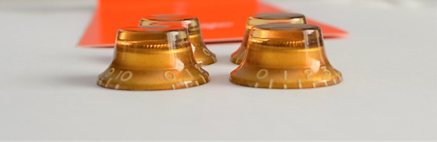 【サイズ交換ＯＫ】 Dead Mint Non-Aged Set Knobs Bonnet Hat Top Amber Club/DMC ギター