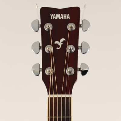 Yamaha FS720S-DSR Solid Spruce Top Folk Acoustic Guitar Dusk Sun Red