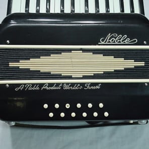 Vintage Italian Made Noble 12 Bass Accordion in Original Case & in Ready to Play Condition  as-is image 3