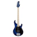 Sterling by Music Man Ray35QM 5-String Electric Bass, Quilt Maple Top - Neptune Blue