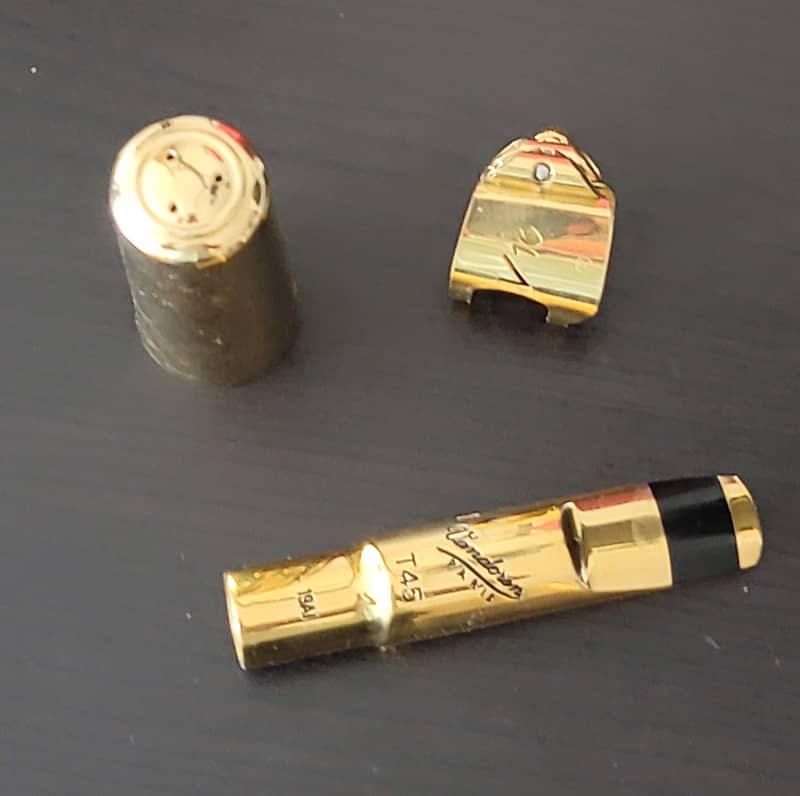 Vandoren v16 Metal Tenor Saxophone Mouthpiece T45 Gold Reverb