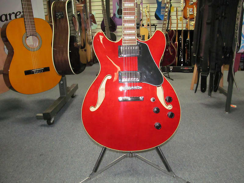 Ibanez Artcore AS7312 12-String Semi-Hollow Electric Guitar Transparent Red image 1
