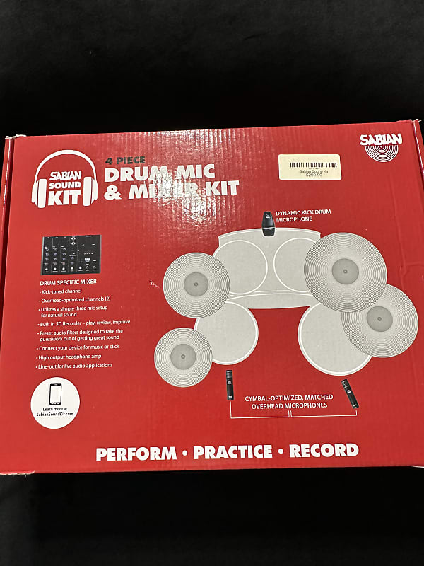 Sabian 4 Piece Drum Mic and Mixer Kit Reverb