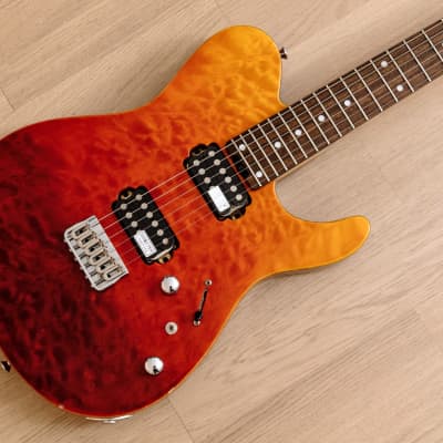2017 Schecter Japan KR-24-2H-MM-FXD-IKP Limited Edition T-Style Guitar Red Fade w/ Super Rock J Pickups image 1