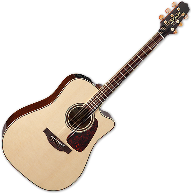 Takamine CP4DC OV Pro Series 4 Dreadnought Cutaway Solid Spruce/Ovangkol Acoustic/Electric Guitar Natural Gloss image 1