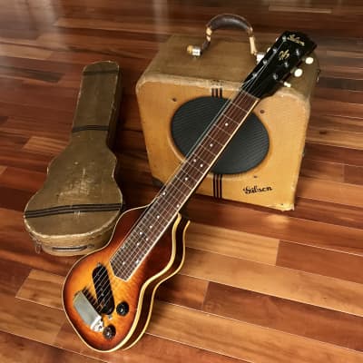 1941 Gibson EH-150 7-String Lapsteel with OHSC & Matching Tweed Amp image 1