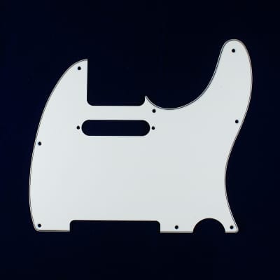 Replacement Tele Standard Style Guitar pickguard ,3ply White