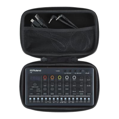 Roland Compact Custom Carrying Case with Semi-Rigid EVA Shell, Tough Polyester Exterior, and Internal Mesh Pocket for AIRA Compact Instruments image 3