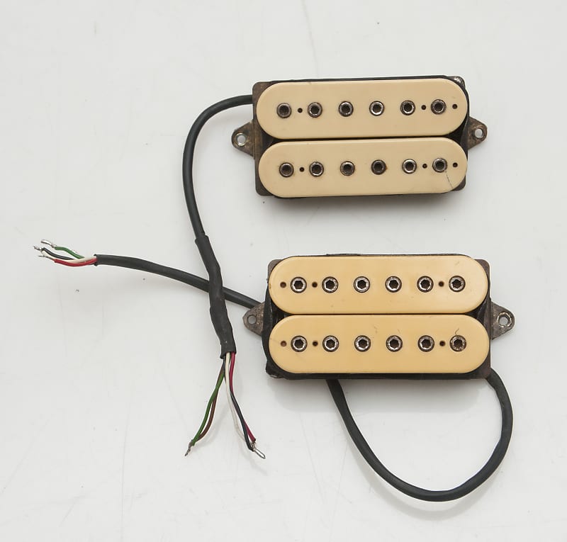 Vintage Dimarzio pickup set Super Distortion (Dual Sound) + PAF (Dual  Sound) - DP100 SD + DP103 PAF (with Hex Screws)Extremely Rare