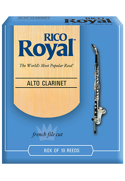 Rico Royal Alto Clarinet Reeds, Strength 3.5, 10-pack image 1