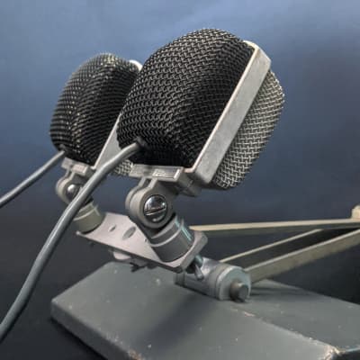 1970s Matched Pair of EAG MD-16N: Dynamic Cardioid Vintage Microphones /w Stand | Hungarian AKG D12 image 18