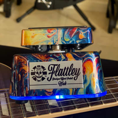 Flattley Guitar Pedals Wah Type II with  Halo Light Plate imagen 2