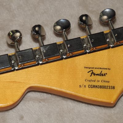 2008 Squier 50s Classic Vibe Stratocaster Neck With Tuners Maple Tinted Gloss Poly ! image 8