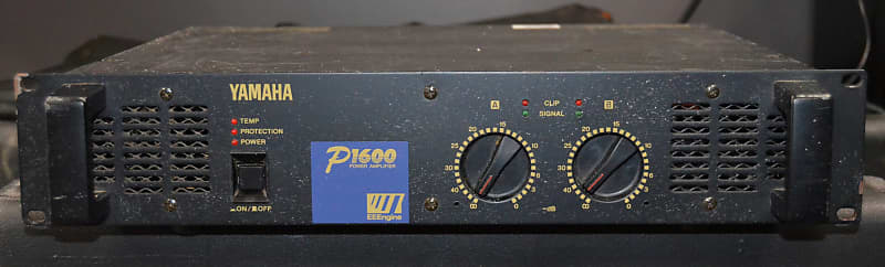 Yamaha P1600 Power Amplifier - Black image 1