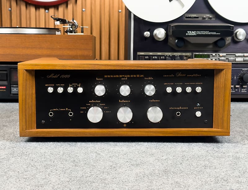 VINTAGE MARANTZ 1060 INTEGRATED AMPLIFIER (FREE WC-10 WOOD CASE) 1-YEAR WARRANTY  			
