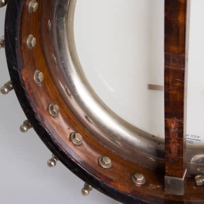 Lyon & Healy  Washburn Style A Tenor Banjo,  c. 1925, period black hard shell case. image 14
