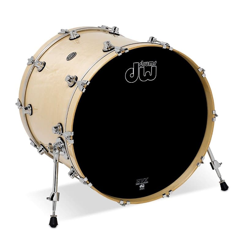 DW Performance Bass Drum 22x18 Natural Lacquer image 1