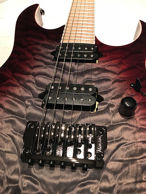 Ibanez Prestige RG652MQFXS 2017 Dark Red Doom Burst | Reverb