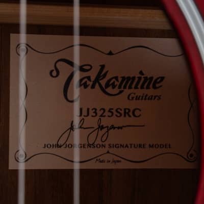 Takamine JJ325SRC John Jorgenson Signature Acoustic-Electric Guitar, Gloss Red image 11