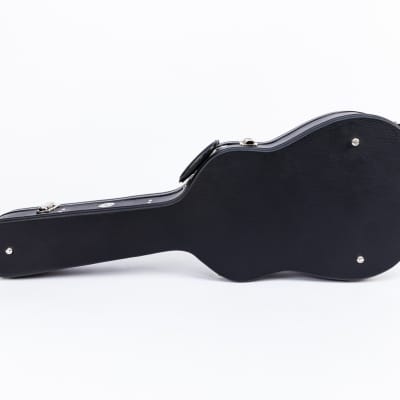AE Guitars Hardshell Guitar Case Black Leather with Gray Interior For Gretsch Jet Styles image 7