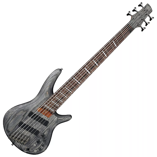 Ibanez SRFF806BKS Electric Bass Black Stained image 1
