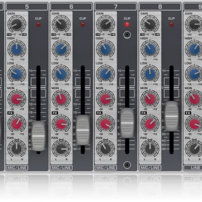 Behringer Eurorack Pro RX1202FX 12-Input Rack Mixer with Effects 