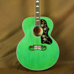 Gibson SJ 200 Emerald Green Custom Acoustic Guitar J 200 Reverb