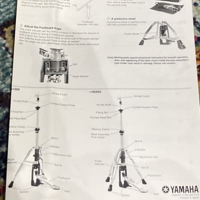 Yamaha - HS-1000 2-Leg Pro Series Hi Hat Stand, MINT image 19