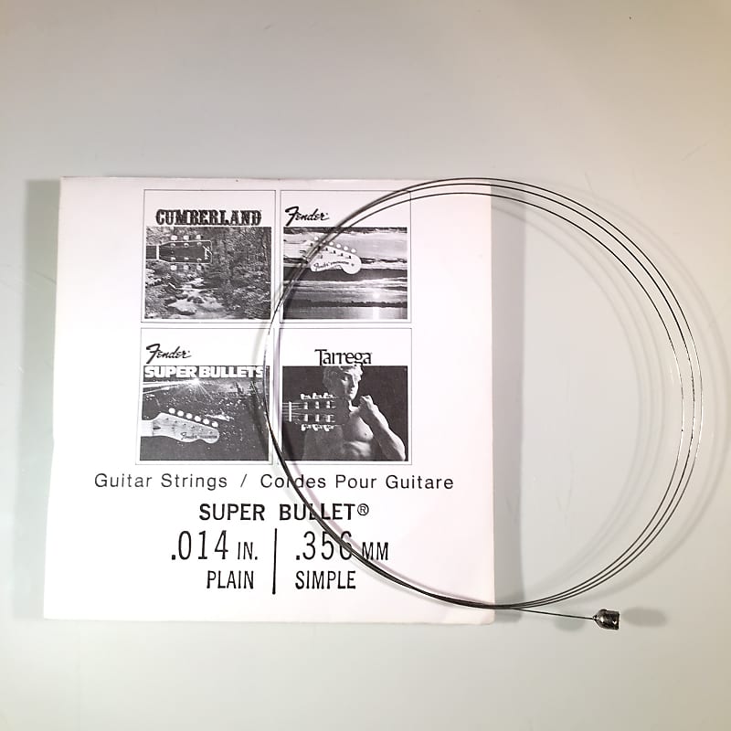 Fender REAL Vintage 70's Super Bullet String 0.014" Plain 70's image 1