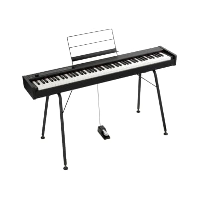 Korg D1 88-Key Digital Stage Piano and MIDI Controller Keyboard, Black image 4