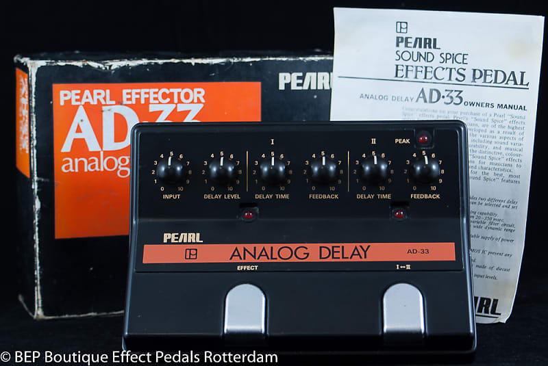 Pearl AD-33 Analog Delay early 80's Japan s/n 857007 with MN3005 BBD image 1