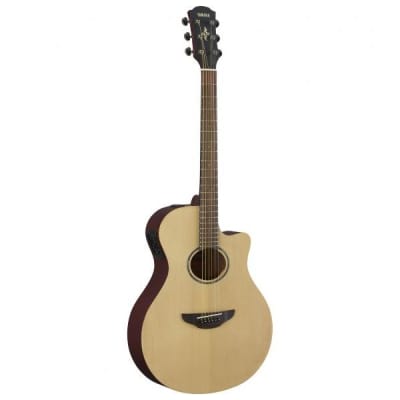 Yamaha APX600M Thinline Acoustic Electric Guitar - Natural Satin image 2