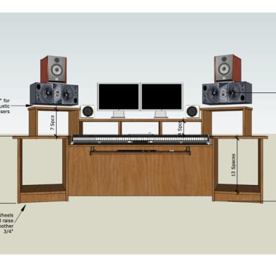 Custom Composer Desk by Artisan Soundcrafts, NY image 8