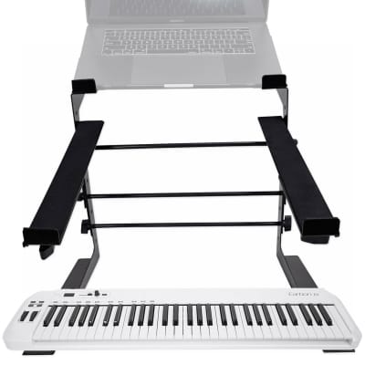 Samson Carbon 61 Key USB MIDI DJ Keyboard Controller+Dual Shelf Studio Stand image 1