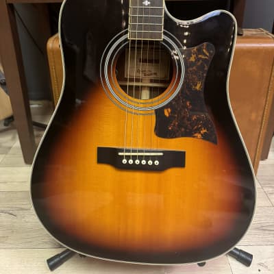 Epiphone Masterbilt DR-500MCE Acoustic/Electric Guitar Vintage Sunburst