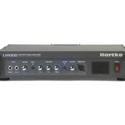 Hartke LH1000 Bass Amplifier Tube (12AX7) Preamp, Bass + Treble Shelving w/ peak Mid-Range 2x500 watt Bass Head HALH1000 image 1